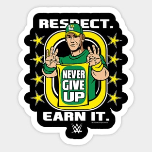 John Cena Respect Earn It Cartoon Sticker